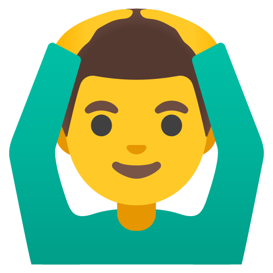 The man gesturing ok emoji.