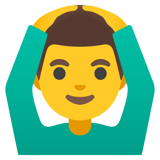The man gesturing ok emoji.