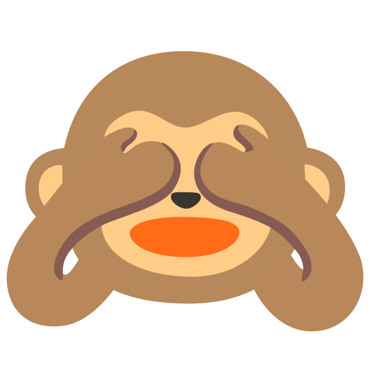 The see-no-evil monkey emoji.