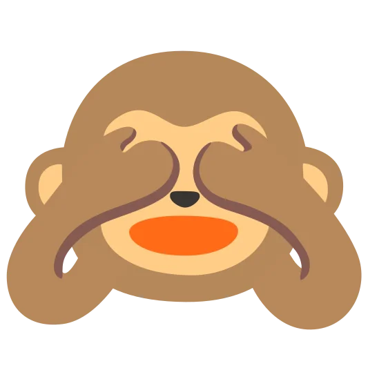 The see-no-evil monkey emoji.