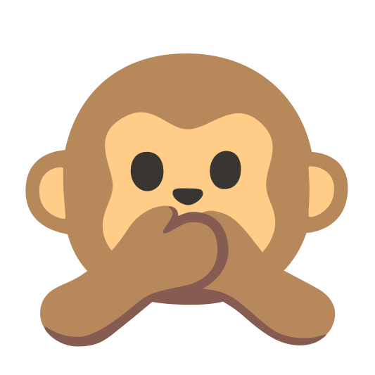 The speak-no-evil monkey emoji.