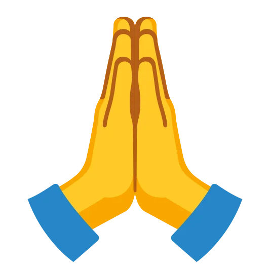The folded hands emoji.