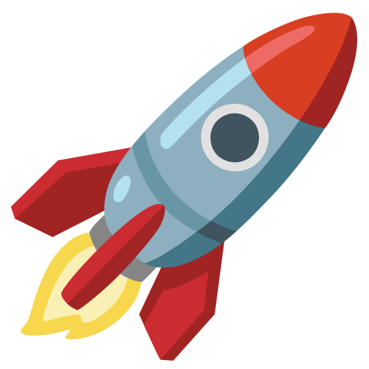 The rocket emoji.