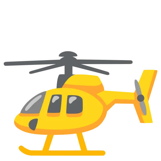 The helicopter emoji.