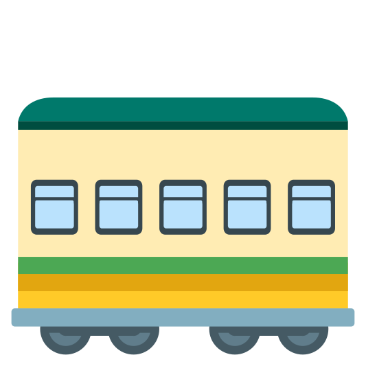 The railway car emoji.