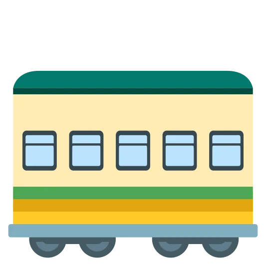 The railway car emoji.