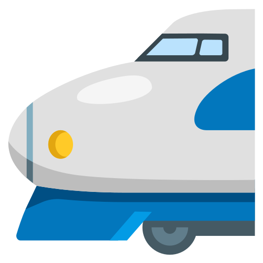 The bullet train emoji.