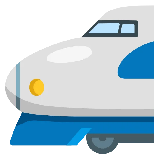 The bullet train emoji.