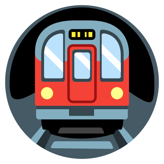 The metro emoji.
