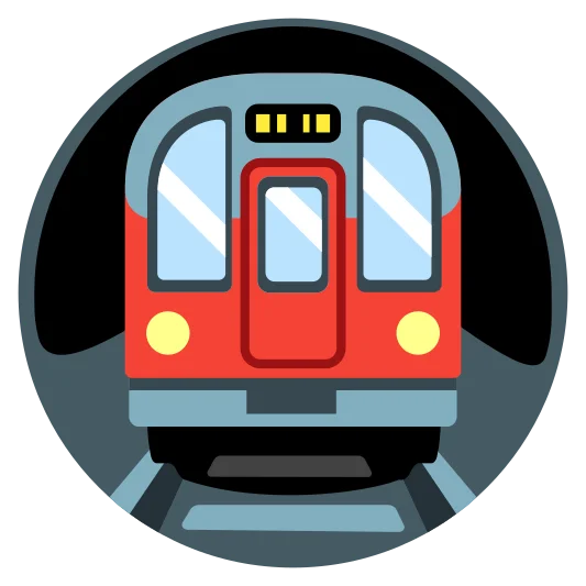 The metro emoji.