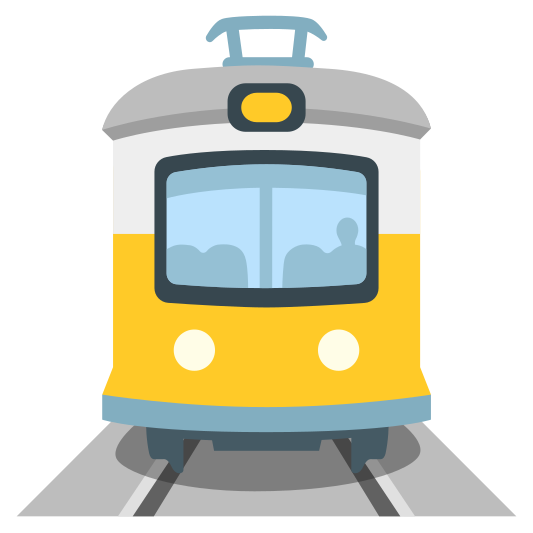 The tram emoji.