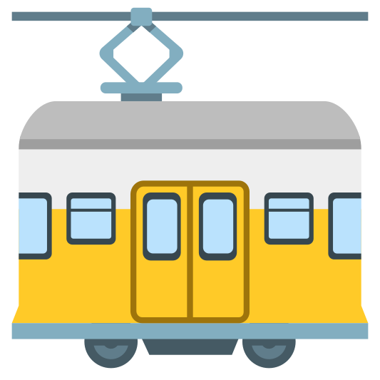 The tram car emoji.