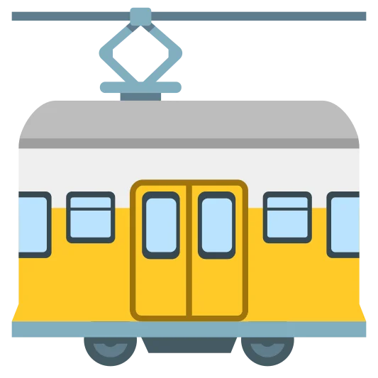 The tram car emoji.