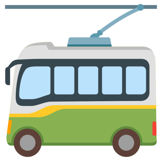 The trolleybus emoji.