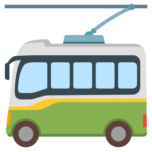The trolleybus emoji.