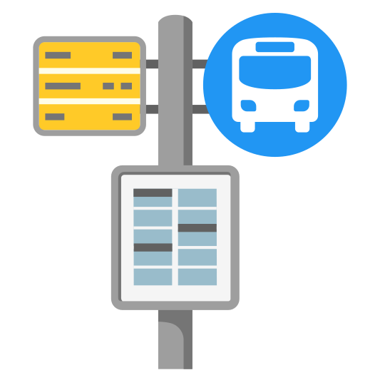 The bus stop emoji.