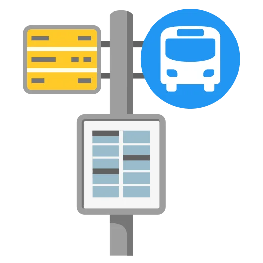 The bus stop emoji.