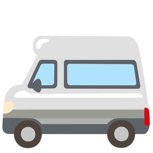 The minibus emoji.