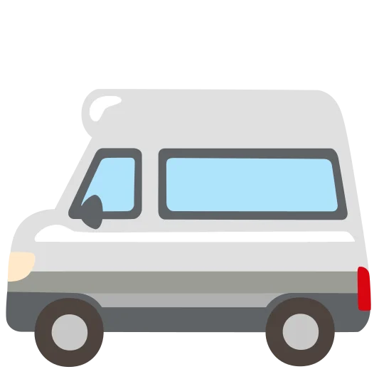 The minibus emoji.
