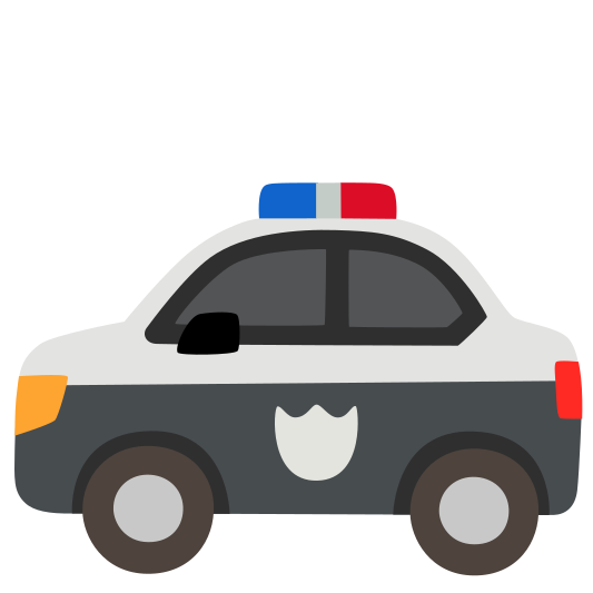 The police car emoji.