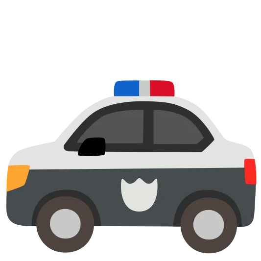 The police car emoji.