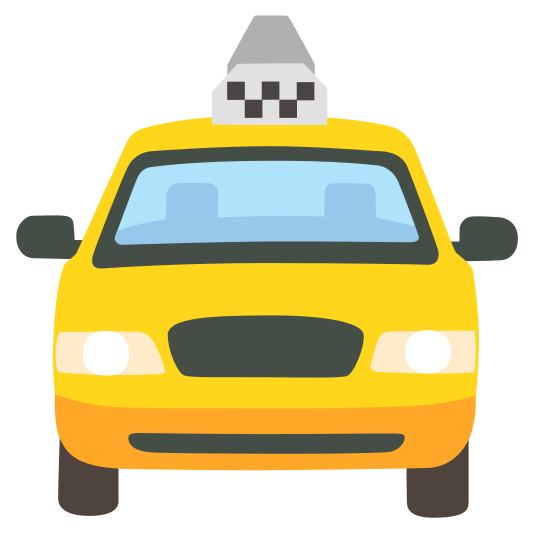 The oncoming taxi emoji.