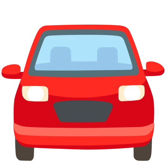The oncoming automobile emoji.