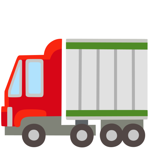 The articulated lorry emoji.