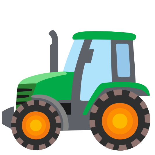 The tractor emoji.