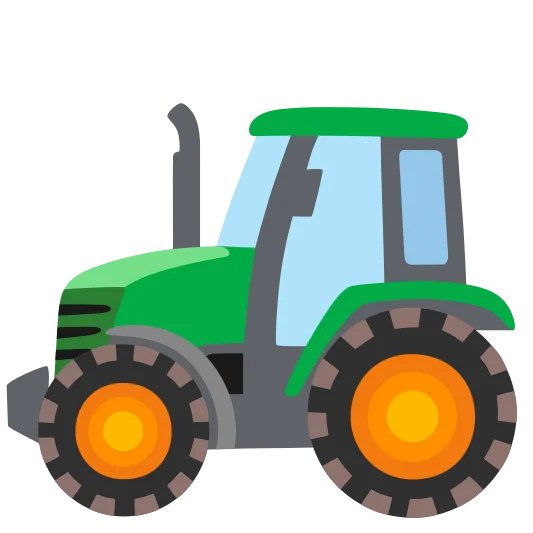 The tractor emoji.