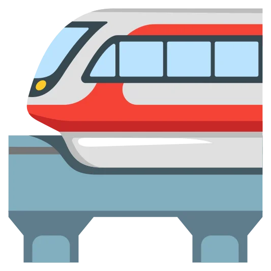 The monorail emoji.