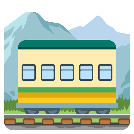 The mountain railway emoji.