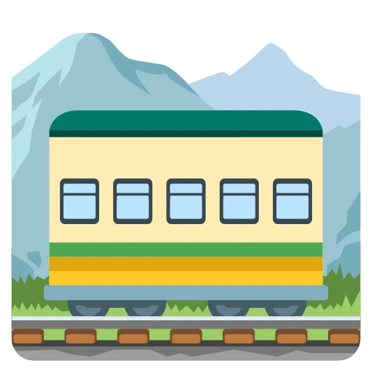 The mountain railway emoji.