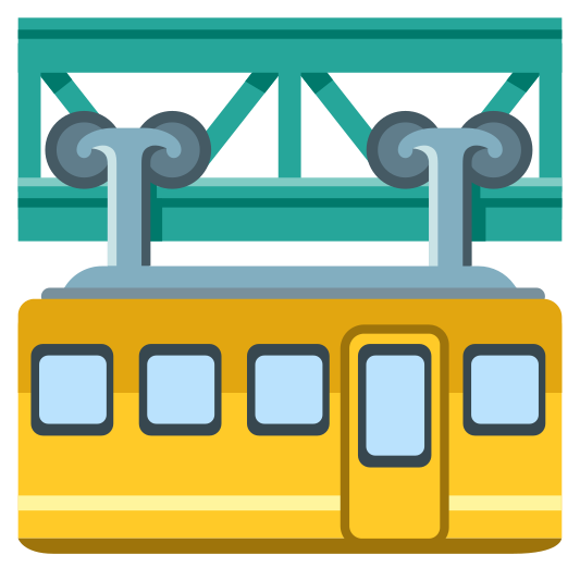 The suspension railway emoji.