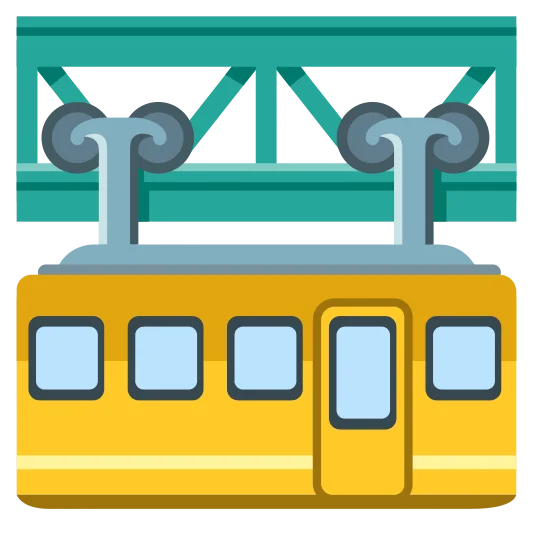 The suspension railway emoji.