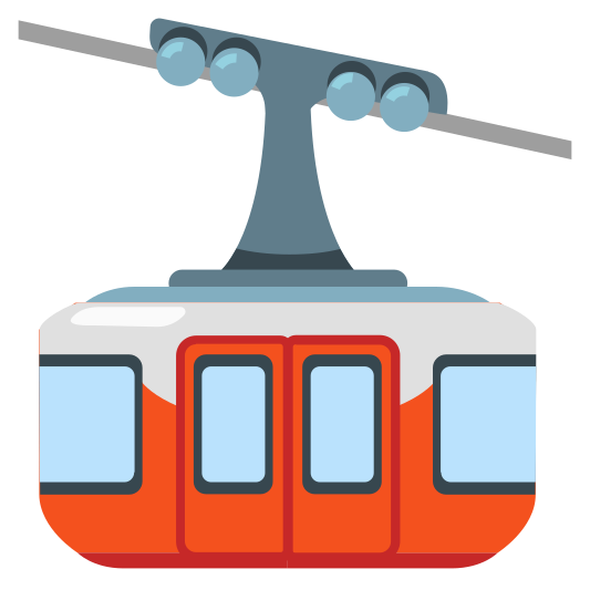 The mountain cableway emoji.