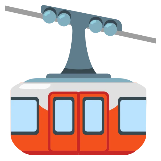 The mountain cableway emoji.