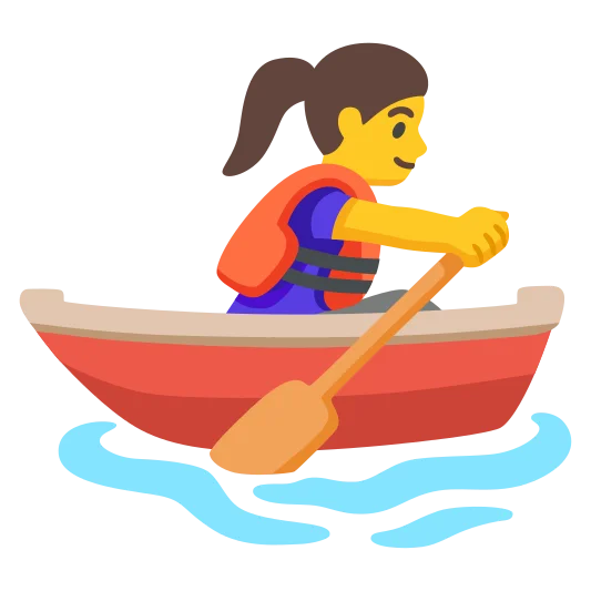 The woman rowing boat emoji.
