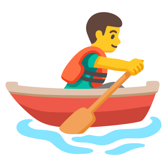 The man rowing boat emoji.
