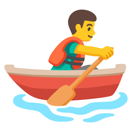 The man rowing boat emoji.