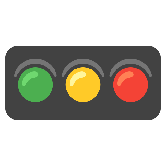 The horizontal traffic light emoji.