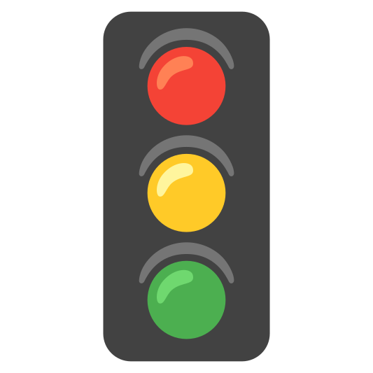The vertical traffic light emoji.