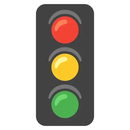 The vertical traffic light emoji.