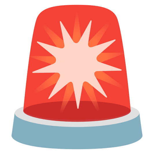 The police car light emoji.