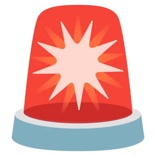 The police car light emoji.