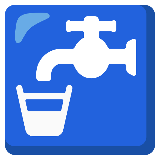 The potable water emoji.