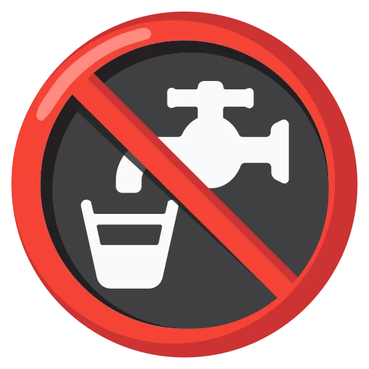 The non-potable water emoji.