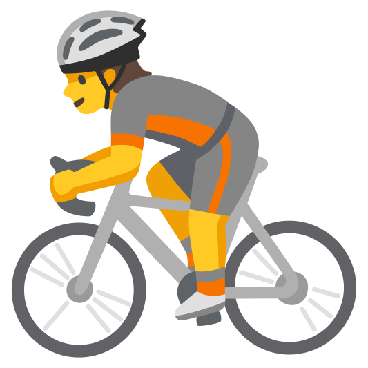 The person biking emoji.