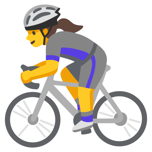The woman biking emoji.
