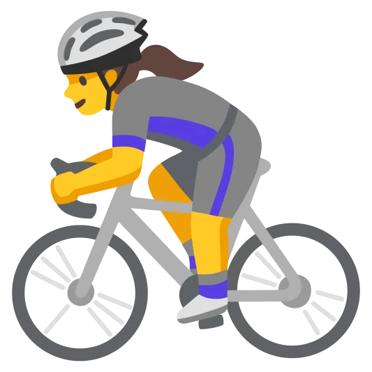 The woman biking emoji.